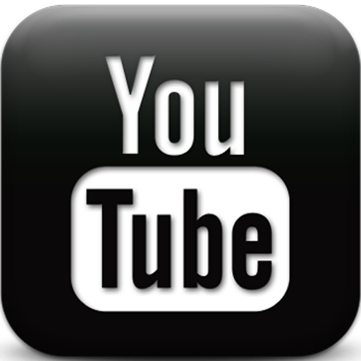 youtube logo black and white 32